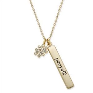 Kate Spade “# party of 2” Necklace